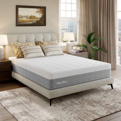 Novilla 10-in Medium King Memory Foam Mattress in a Box