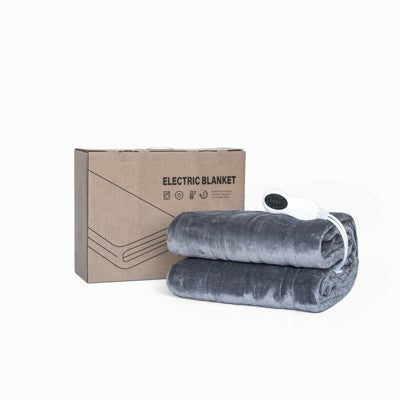 SEVOBAL Baby Blankets Bedsure Heated Blanket Throw Blanket Soft Flannel Heated Throw Warm Gifts for Grandma, Gray, 70.87"*51.18"*1.97"