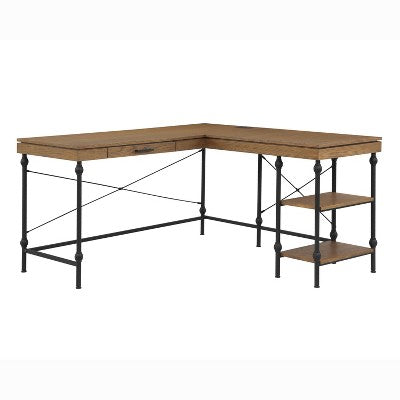 59" Gulnora L Shaped Desk with USB Power Ports - HOMES: Inside + Out