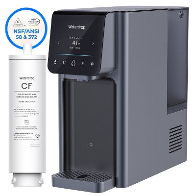 Waterdrop A1 Countertop Reverse Osmosis System, Hot and Cold Water Dispenser, NSF/ANSI 58 Standard, Extra A1-CF Replacement Filter