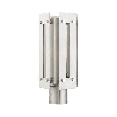 Livex Lighting Utrecht 1 - Light Post Light in Brushed Nickel