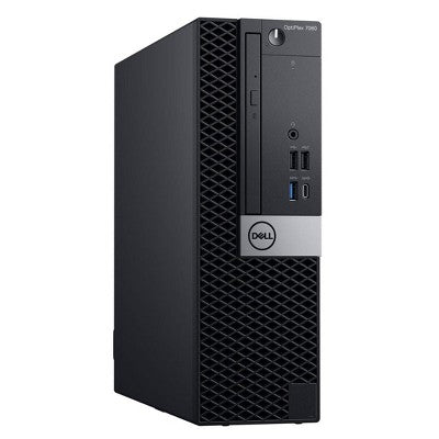 Refurbished Dell OptiPlex 7060, SFF Desktop, Intel Core i5-8500, 3.0GHz, 16GB RAM, 256GB SSD, Windows 10 Pro - Manufacturer Refurbished