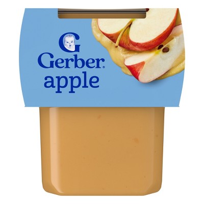 Gerber Non-GMO Stage 2 Apple Baby Food Puree - 2ct/4oz
