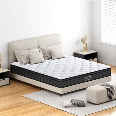 Okak Mattress with Individually Pocketed Innerspring, Medium Firm Hybrid Mattress, Memory Foam Mattress for Home, Hotel