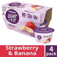 Dannon Light + Fit Strawberry Banana Nonfat Yogurt️
