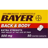 Bayer Back & Body, Extra Strength, 500 mg, Coated ...
️