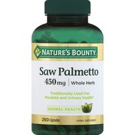 Nature's Bounty Saw Palmetto, 450 mg, Capsule️