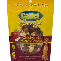Cadet Dog Treats, Gourmet, Chicken & Apple Wraps️