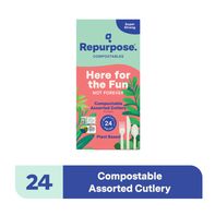 Repurpose Compostable Assorted Cutlery, 24 CT️