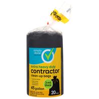 Simply Done Clean-Up Bags, Contractor, Extra Heavy...
️