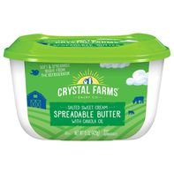 Crystal Farms Spreadable Butter, with Canola Oil, ...
️