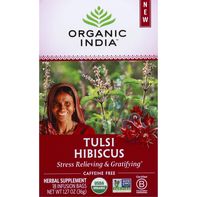 ORGANIC INDIA Tulsi Hibiscus, Infusion Bags️