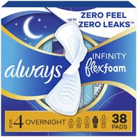 Always Infinity Overnight Sanitary Pads with Wings️