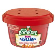 Chef Boyardee Mini ABC's and 123's with Meatballs ...
️