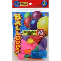 JA-RU Balloons, Decorator Style, Round, 9 Inch️