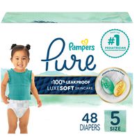 Pampers Pure Diapers, Size 5️