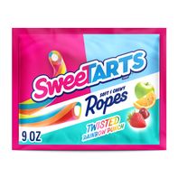 SweeTARTS Ropes Candy Twisted Rainbow Punch Soft And Chewy