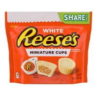 Reese's Miniatures White Creme Peanut Butter Cups, Candy Share Pack, 10.5 oz