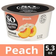 So Delicious Dairy Free Coconut Milk Peach Yogurt ...
️