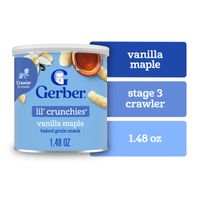 Gerber Baked Corn Snack, Vanilla Maple️