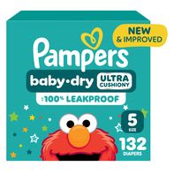 Pampers Baby Dry Ultra Cushiony Diapers, Size 5 (2...
️
