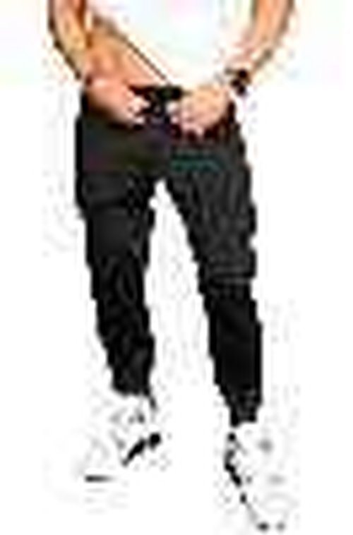 Burlebo Men's Performance Joggers Black