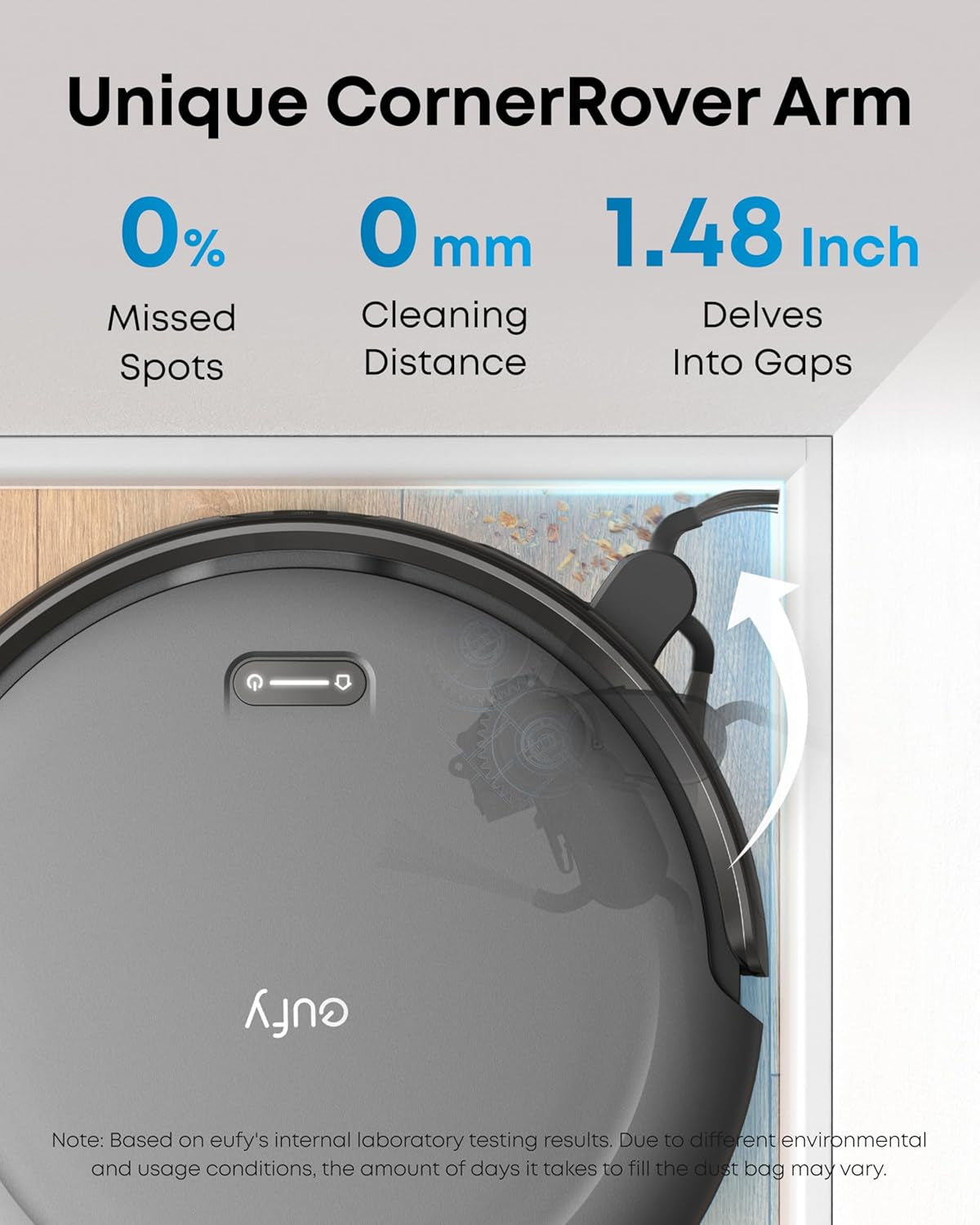 C10 Robot Vacuum Self Emptying, 8 Weeks Hands Free, Advanced Smart Mapping with Lidar Navigation, 2.85-Inch Slim Design, Powerful Suction, Edge Expansion Brush for Pet Hair, Carpet Detection