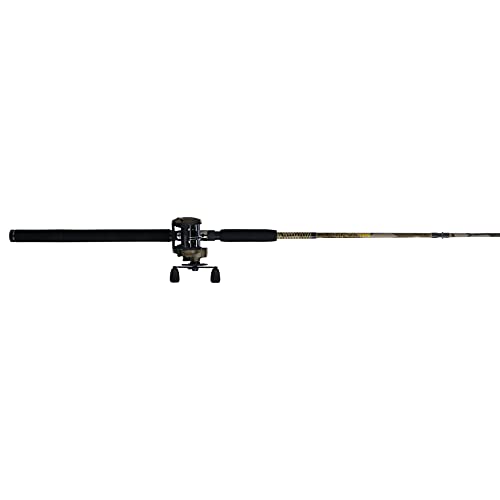 Ugly Stik 7’ Camo Conventional Fishing Rod and Reel Casting Combo, Right Handle Position, Ugly Tech Construction With Clea...