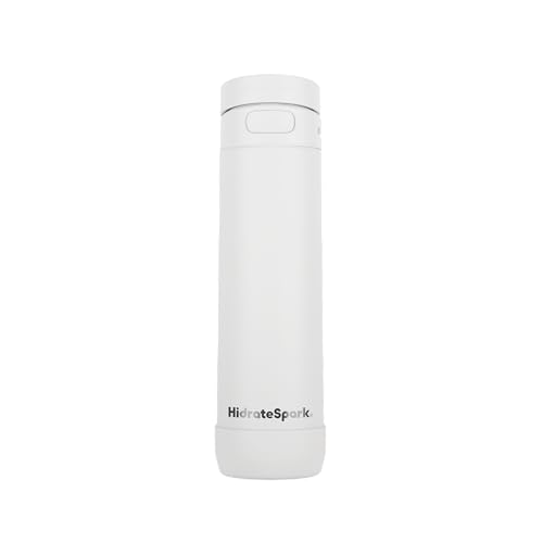 HidrateSpark PRO 2 21 oz Smart Ready Water Bottle with Silicone Boot - Chug White