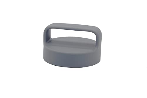 Gray Plastic Handle / Canister Lid by Mason Jar Lifestyle (4 Pack, Regular Mouth)