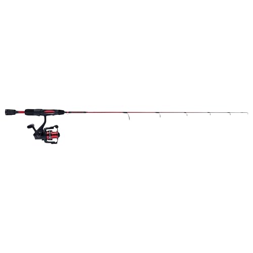 Ugly Stik 28" Carbon Ice Spinning Rod and Reel Combo, 5 Size Reel, 1 Piece Fishing Rod, Medium Light Rod Power, 2-6 lb Lin...