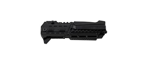 Snake Eye Tactical Officially Licensed USMC U.S Marines Tanto Military Assisted Folding Pocket Knife (Black