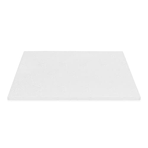 Dulcet Delights Rectangle Half Sheet Cake Drum - Decorative Cake Board for Cakes, Desserts & More - Food Safe - Disposable...