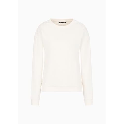 Armani Exchange womens Cotton French Terry Sweatshirt With All Over Logo