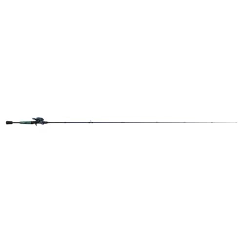 Zebco Roam Baitcast Reel and Fishing Rod Combo, 6-Foot 6-Inch 2-Piece Fiberglass Rod with Split-Grip MaxTac Rod Handle, Lightweight Graphite Frame