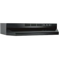 Broan-NuTone 413023 Ductless Range Hood Insert with Light, Exhaust Fan for Under Cabinet, 30-Inch, Black