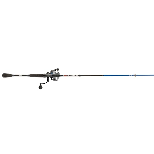 Lew’s American Hero Spinning Reel and Fishing Rod Combo, Fast Action IM6 Graphite Rod, 4+1 Bearings, 6.2:1 Gear Ratio, Spe...