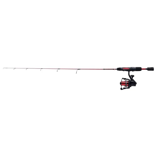 Ugly Stik 28" Carbon Ice Spinning Rod and Reel Combo, 5 Size Reel, 1 Piece Fishing Rod, Medium Light Rod Power, 2-6 lb Lin...