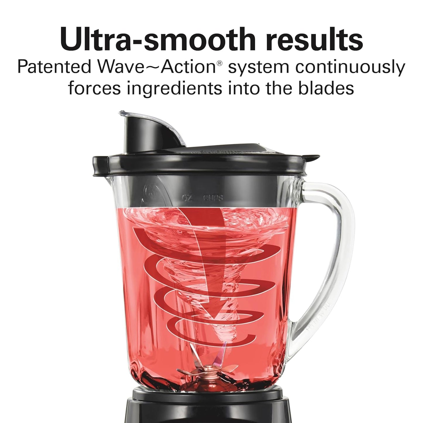 Power Elite Wave Action Blender for Smoothies, 40 Oz Glass Jar, 12 Functions Including Puree, Crush Ice, 700 Watts - Black (58148A)
