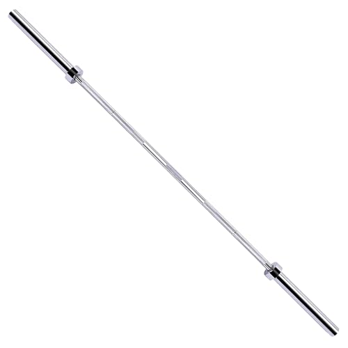 Fitvids Olympic 2-Inch Barbell Bar for Weightlifting and Powerlifting, 700 Pound Capacity, 2 Inch Diameter, Multiple Sizes