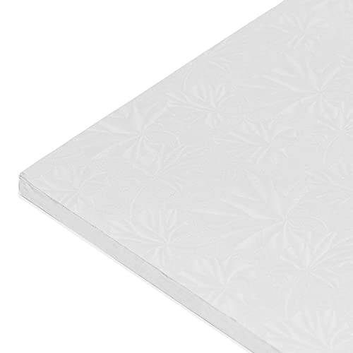 Dulcet Delights Rectangle Half Sheet Cake Drum - Decorative Cake Board for Cakes, Desserts & More - Food Safe - Disposable...