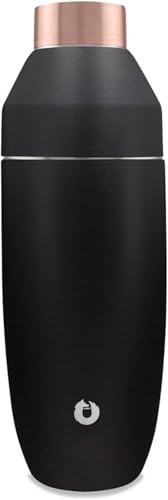 SNOWFOX Premium Vacuum Insulated Stainless Steel Cocktail Shaker, Home Bar Accessories, Elegant Drink Mixer, Leak, Proof L...