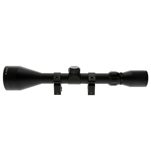 Truglo BUCKLINE Tactical Hunting Shooting Durable Waterproof Fogproof 1" Aluminum Tube Riflescope with Weaver-Style Mount Rings & Elastic Lens Covers Included