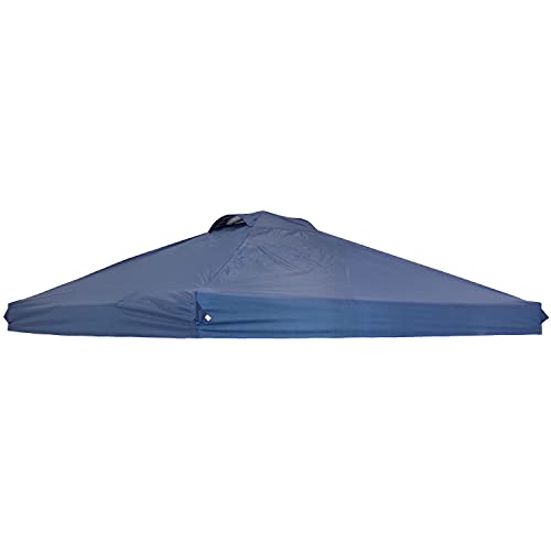 Sunnydaze Pop-Up Canopy Replacement Top - 12x12 Canopy Replacement Cover Only - Tent Shade Cover with Vent - Blue