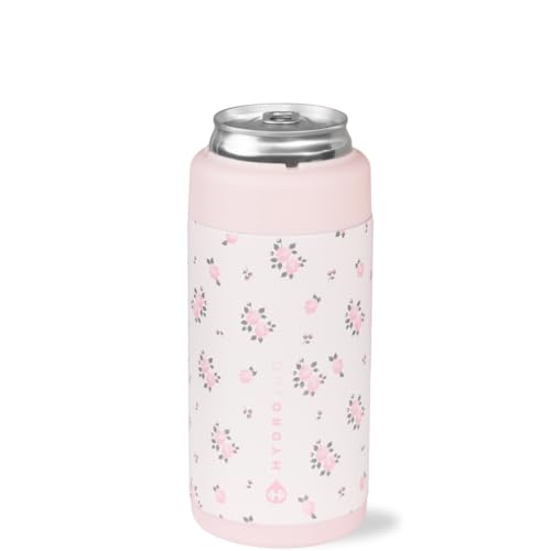 HydroJug Slim Can Cooler - 2-in-1 Insulated Can Cooler Cup - Stainless Steel Slim Can Holder with Non-Slip Rubber Base - S...