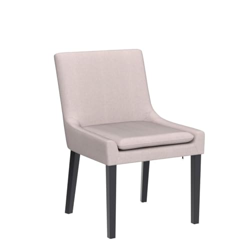 COLAMY Modern Dining Chairs Set of 4, Upholstered Corduroy Accent Side Leisure Chairs with Mid Back and Wood Legs for Livi...