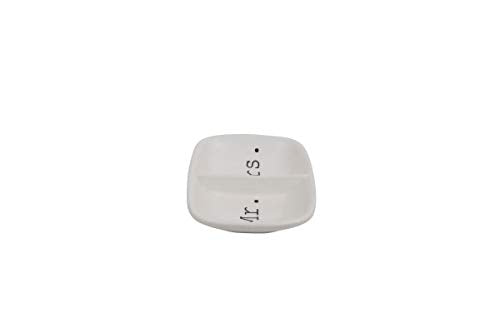 Creative Co-Op Ceramic 2 Section Mr. & Mrs. Dish