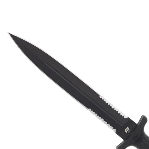 Schrade Delta Class Needle Magnum Serrated Fixed Blade with High Carbon Stainless Steel for Outdoor Survival