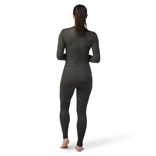 Smartwool Women's Intraknit Thermal Merino Wool Base Layer Crew (Slim Fit), North Woods, X-Large