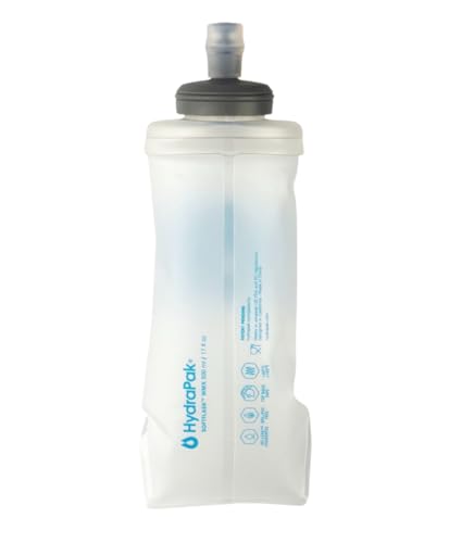 Ultimate Direction 2023 Body Bottle Collapsible Soft Side Water Bottle with High Flow Valve, Insulated or Non-Insulated, 4...